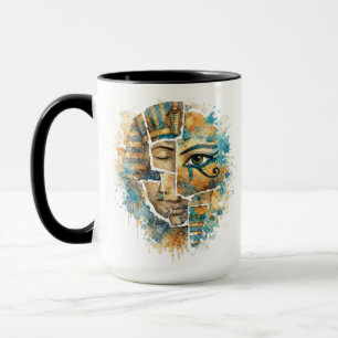 AbstractAncientEgyptian Pharaoh with Eye of Horus Mug