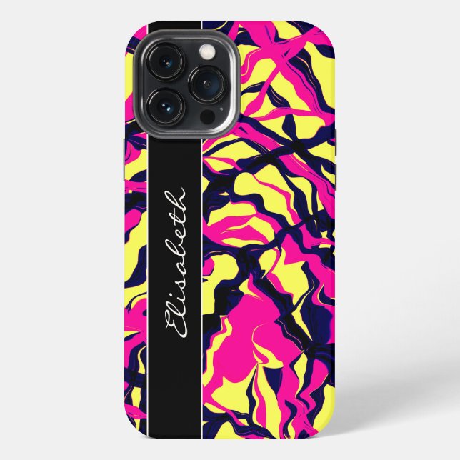 Abstracted bright iPhone case (Back)