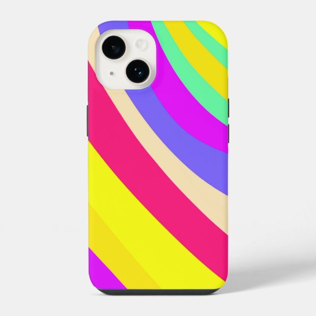 Abstracted bright iPhone case (Back)