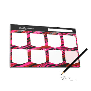 Abstracted painted background notepad