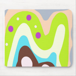 Abstracted painted mouse pad