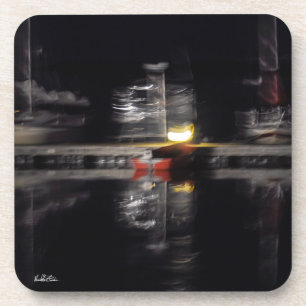 abstracted photograph, boats coaster
