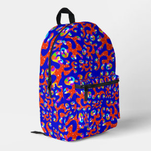 Abstracted Printed Backpack