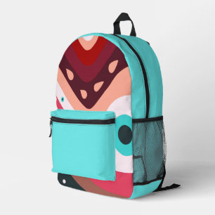 Abstracted  Printed Backpack