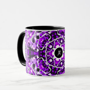 Abstracted purple mug