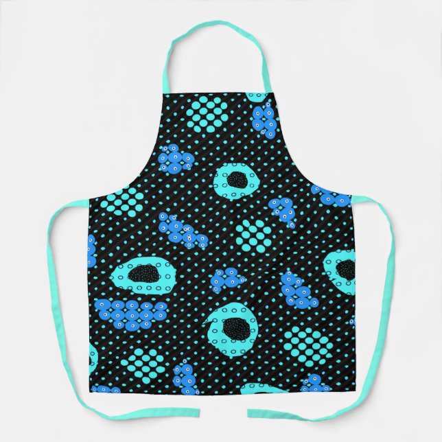 Abstracted turquoise apron (Front)