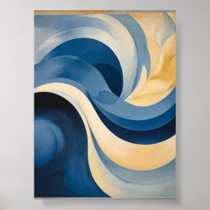 Abstraction Blue by Georgia O'Keeffe Poster Wall a