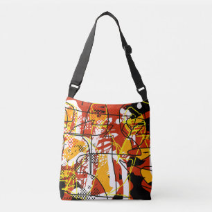abstraction crossbody bag