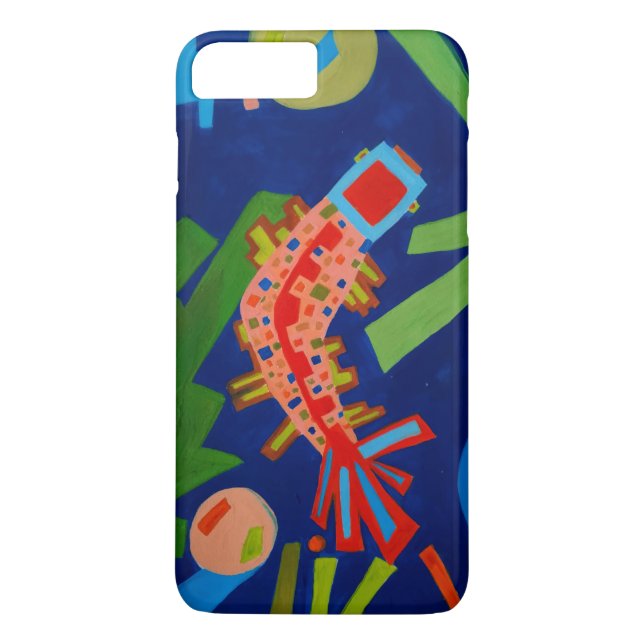 abstraction, fish, carp, cubism, Case-Mate iPhone case (Back)
