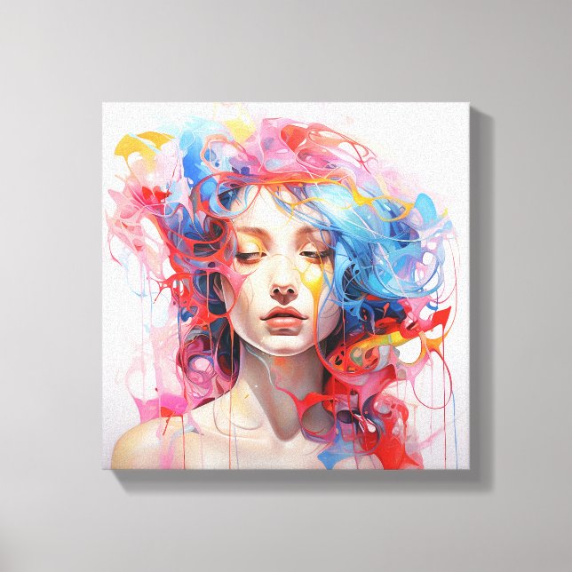 Abstractipop1 Canvas Print (Front)