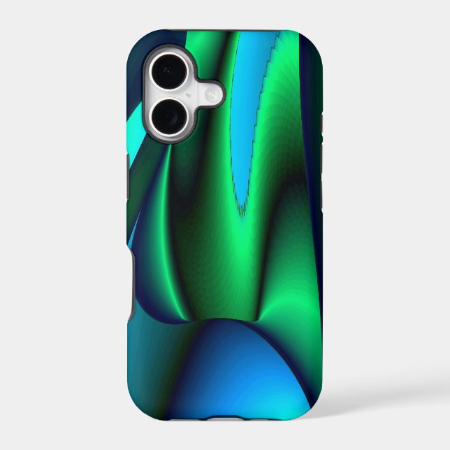 abstractly in green and blue (Back)
