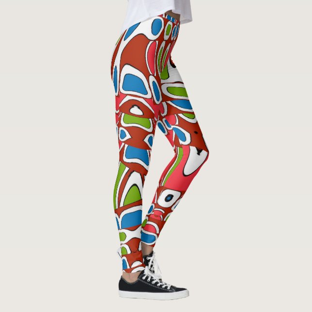 Abstracts Shapes Matisse style, Leggings (Right)