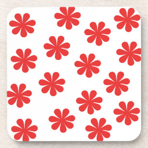 Abstrakt flower pattern coaster