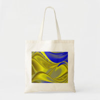 Abstrakt in gold - gelb blau