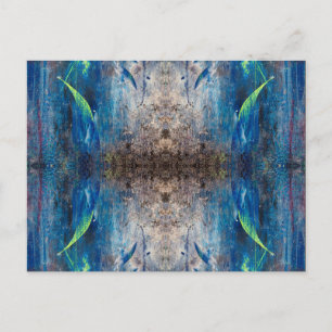 Abstrakte Postkarte Kaleidoskop bunt verspielt Postcard