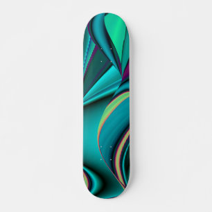 Abstrakter Regenbogen Skateboard