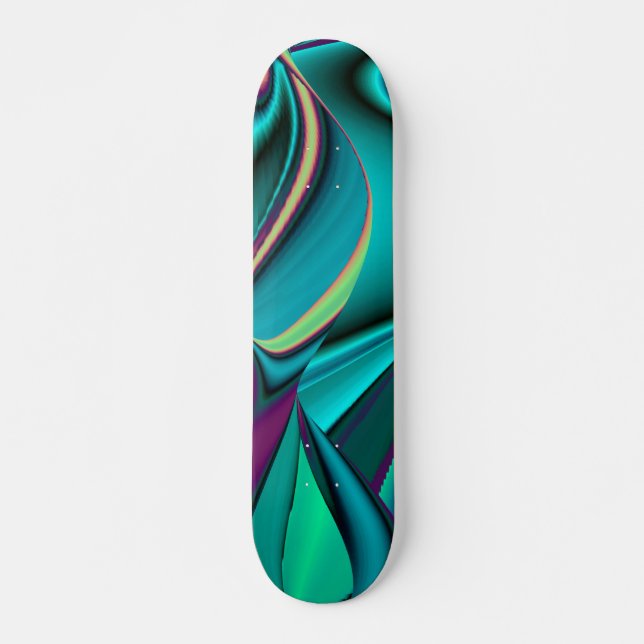 Abstrakter Regenbogen Skateboard (Front)