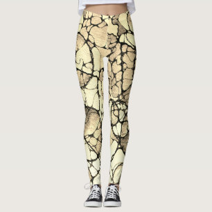Abstraktes Doodle Muster Leggings