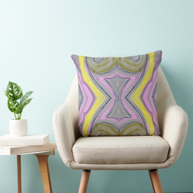 Abstrato Amarelo Cushion (Chair)