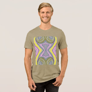 abstrato amarelo Tri-Blend shirt