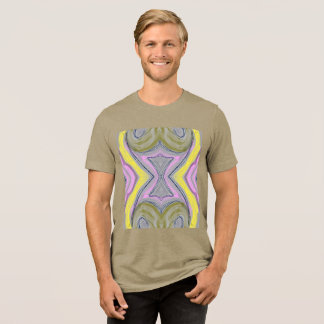 abstrato amarelo Tri-Blend shirt