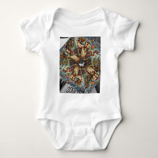 absurd design t-shirt full flagged  baby bodysuit
