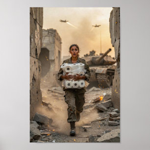 Absurd Survival Sprint Through Chaos Poster