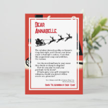 Absurdist Dada Letter from Santa