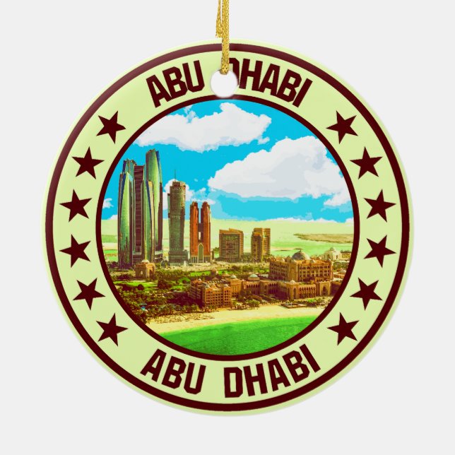 Abu Dhabi Ceramic Ornament (Back)