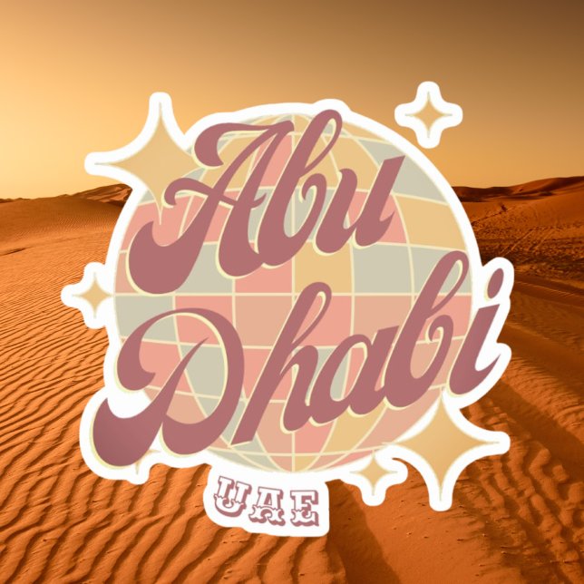 Abu Dhabi City UAE label sticker (Creator Uploaded)