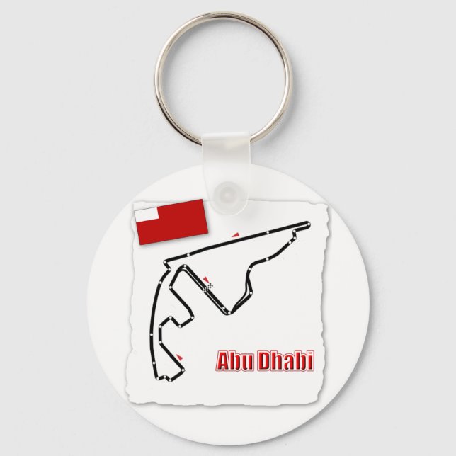 Abu Dhabi GP Circuit Key Ring (Front)