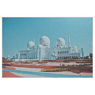 Abu Dhabi Mosque painting Fabric