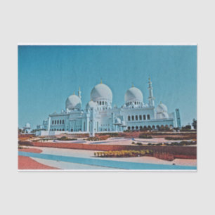 Abu Dhabi Mosque painting Tissue Paper