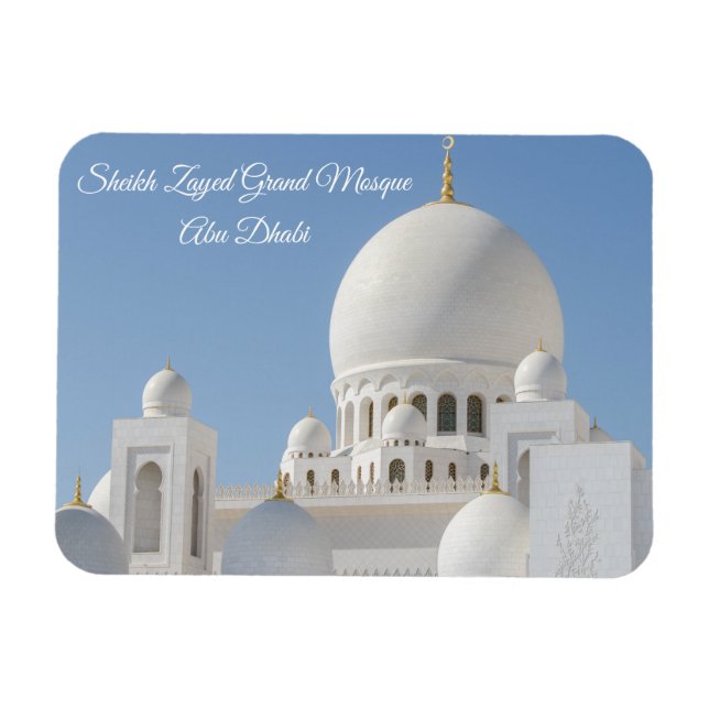 Abu Dhabi | Sheikh Zayed Grand Mosque Magnet (Horizontal)