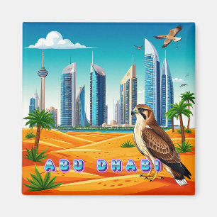 🌴 Abu Dhabi Travel Souvenir Keepsake 🕌 Magnet