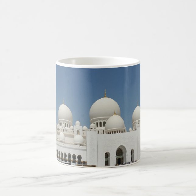 Abu Dhabi UAE Sheikh Zayed architectural Mosque So Coffee Mug (Center)