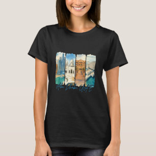 Abu Dhabi Uae Traveling Trip Brushstroke Souvenir T-Shirt