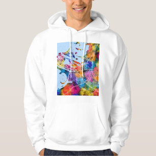 Abu Dhabi United Arab Emirates City Map Hoodie