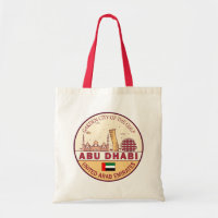Abu Dhabi United Arab Emirates City Skyline Emblem