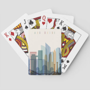 Abu Dhabi, United Arab Emirates   City Skyline Playing Cards