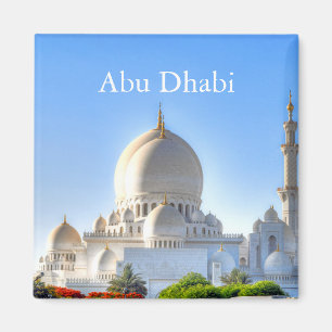 Abu Dhabi Vintage Travel Tourism Magnet