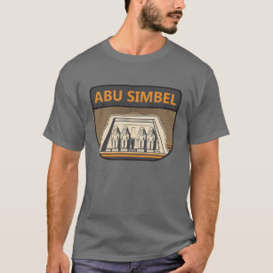 Abu Simbel Egypt Travel Art Retro T-Shirt