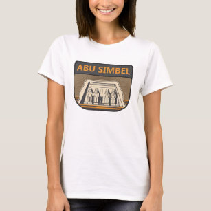 Abu Simbel Egypt Travel Art Retro T-Shirt