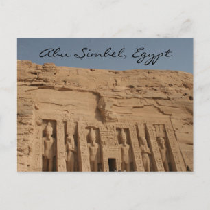 abu simbel great temple postcard