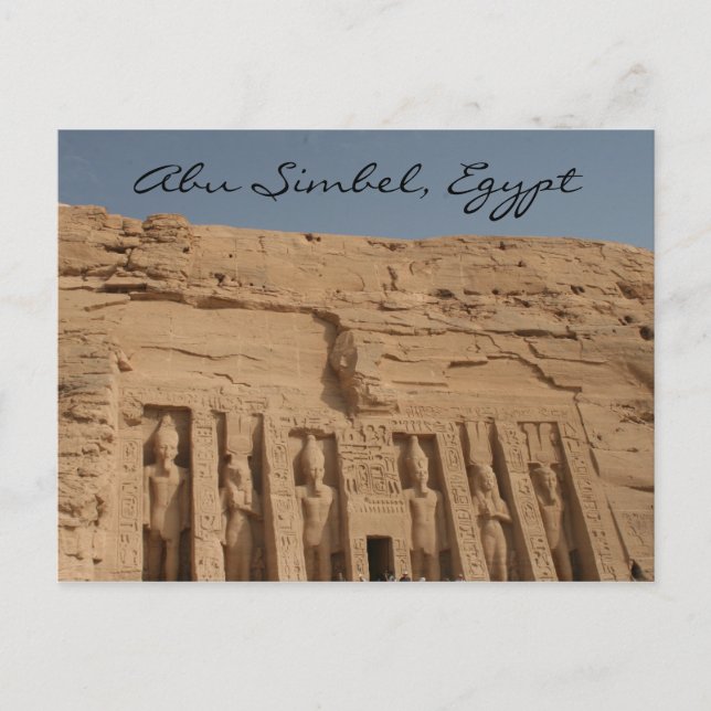 abu simbel great temple postcard (Front)
