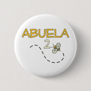 Abuela 2 Bee 6 Cm Round Badge