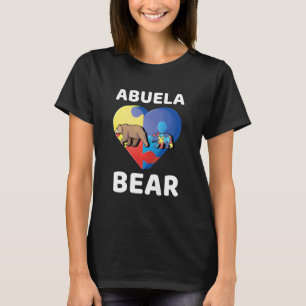 Abuela Bear World Autism Awareness Family Grandma T-Shirt
