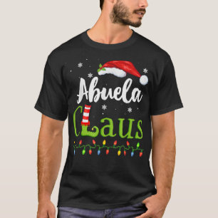 Abuela Claus Funny Grandma Santa Pyjamas Christmas T-Shirt