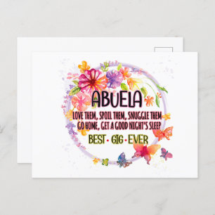 Abuela Love Them Spoil Them Snuggle Them Postcard