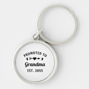 Abuela Nonna Nanna Grandmother Promoted To Grandma Key Ring